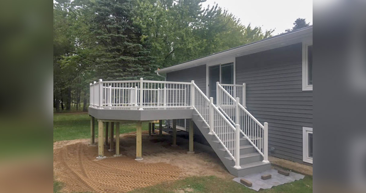 Driftwood Gray Composite Deck Project by Sheridan at Menards®