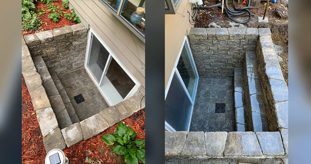 Egress Window with Blocks Project by David at Menards®