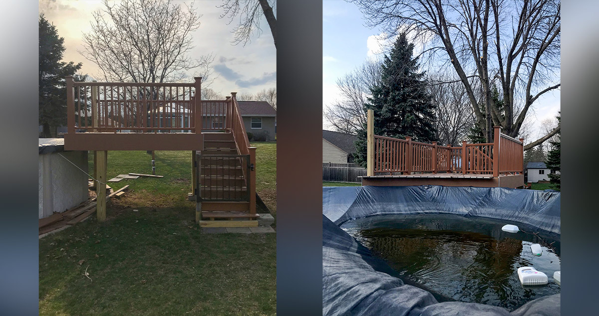 Family Pool Deck Project by Eric at Menards®