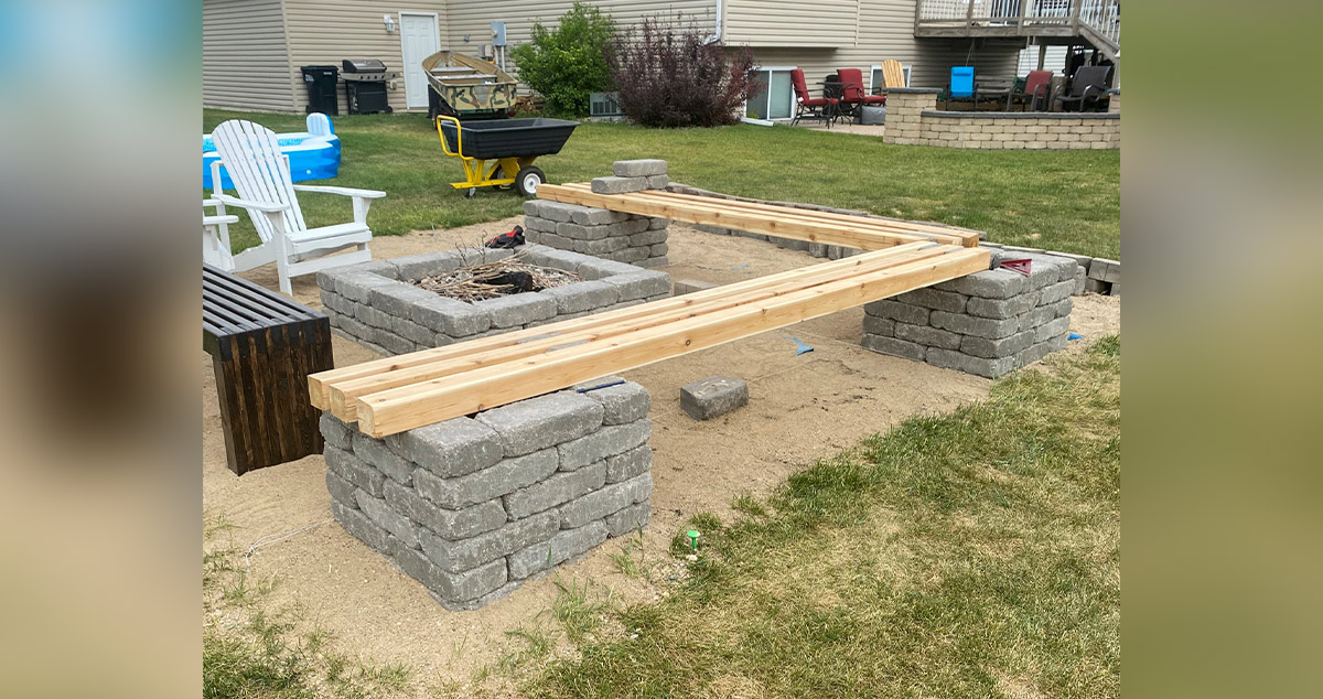 Fire Pit Bench Area Project by Matt at Menards®