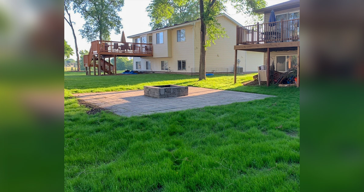 Fire Pit Paver Patio Project by Adam at Menards®