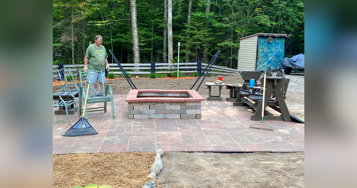 Fire Pit & Pavers Project by Catrina at Menards®