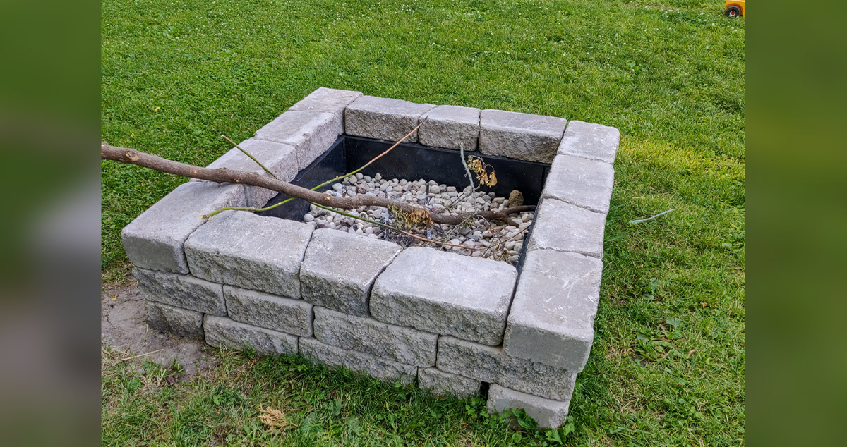 Fire Pit with Metal Insert Project by Michael at Menards®