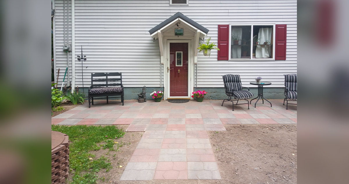 Front Paver Patio Project by Charlene at Menards®