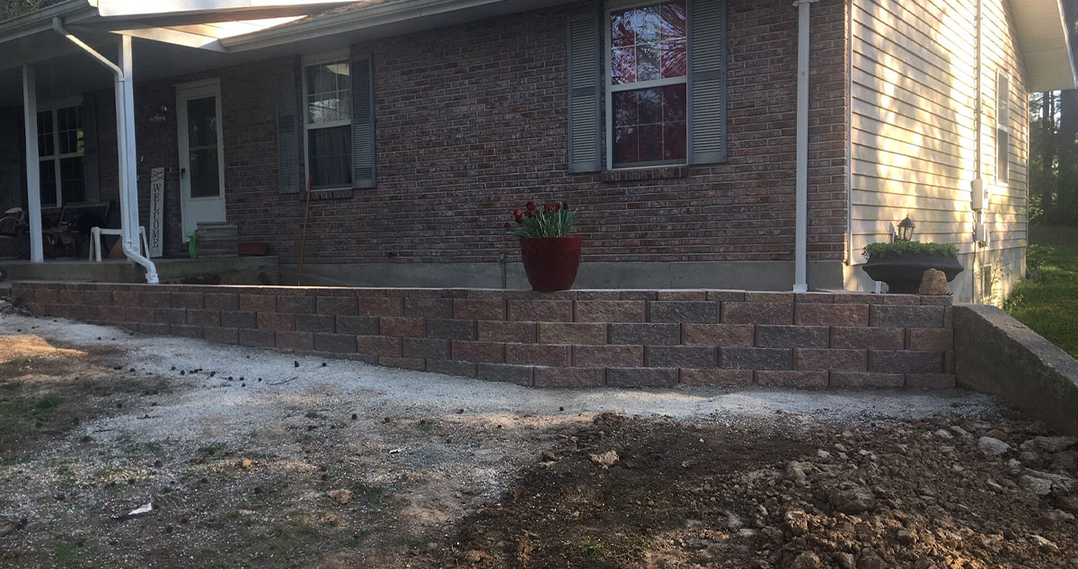 Jamies Retaining Wall Project by Vern at Menards®