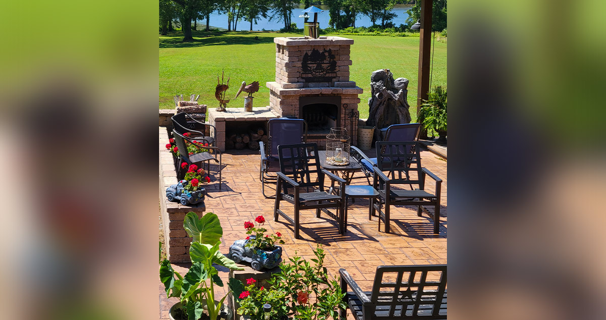 Lake Fireplace & Patio Wall Project by Danny at Menards®