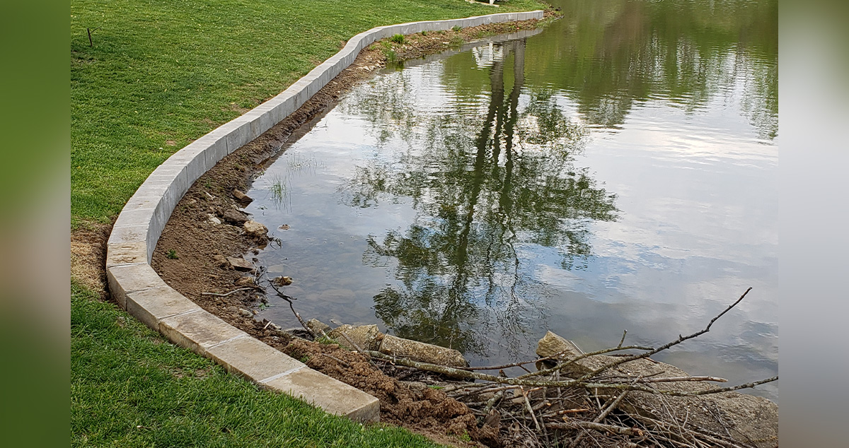 Lakeside Retaining Wall Project by Allen at Menards®