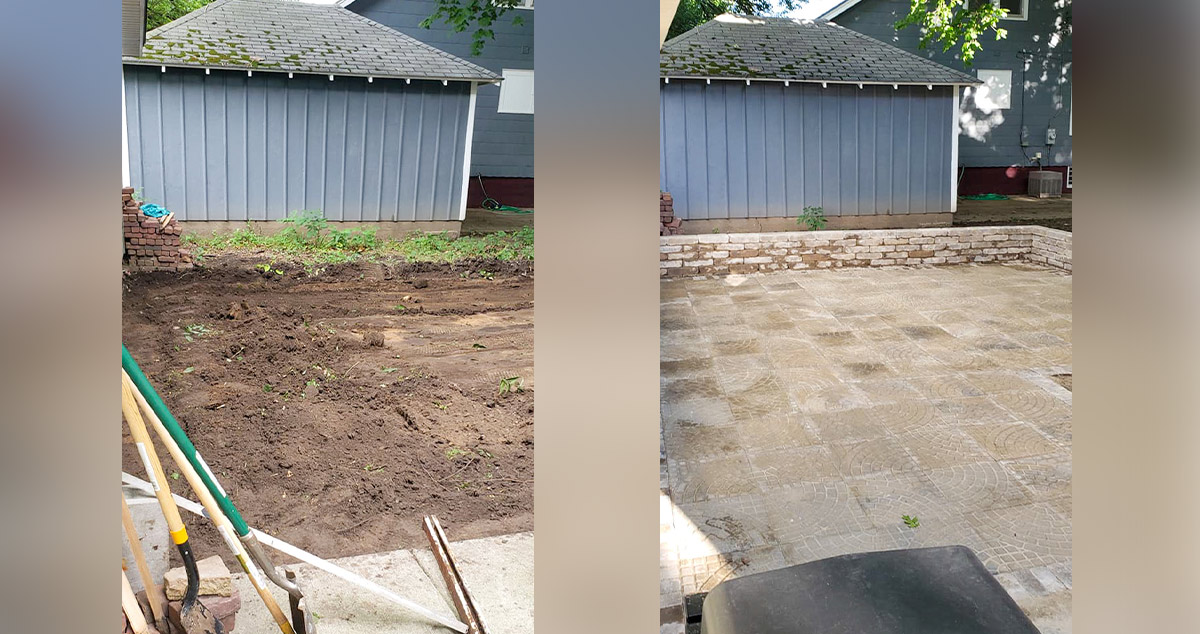 Mud Pit to Patio Project by Jamie at Menards®
