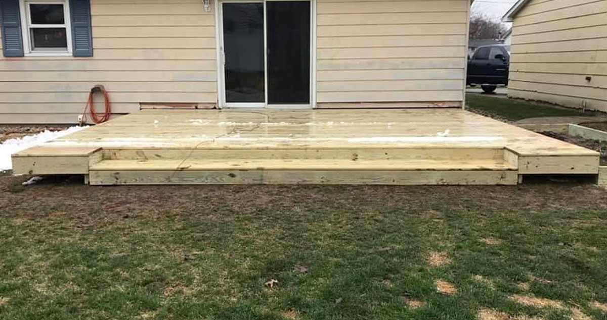 New Deck Designed at Menards Project by Marcus at Menards®