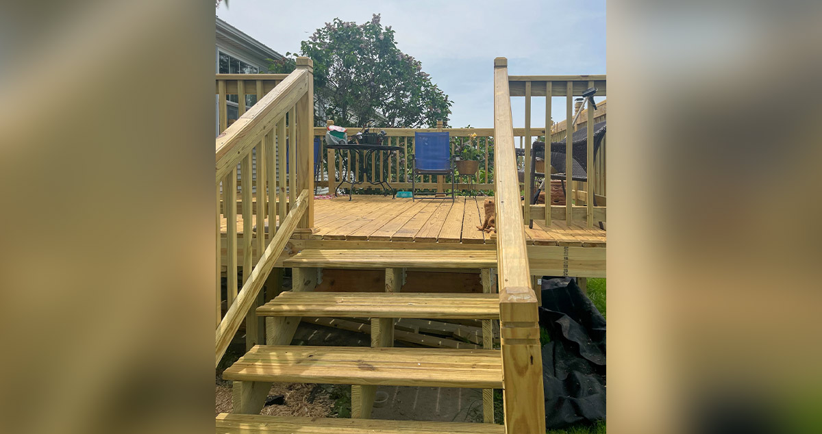New Front Deck Build Project by Kimi at Menards®