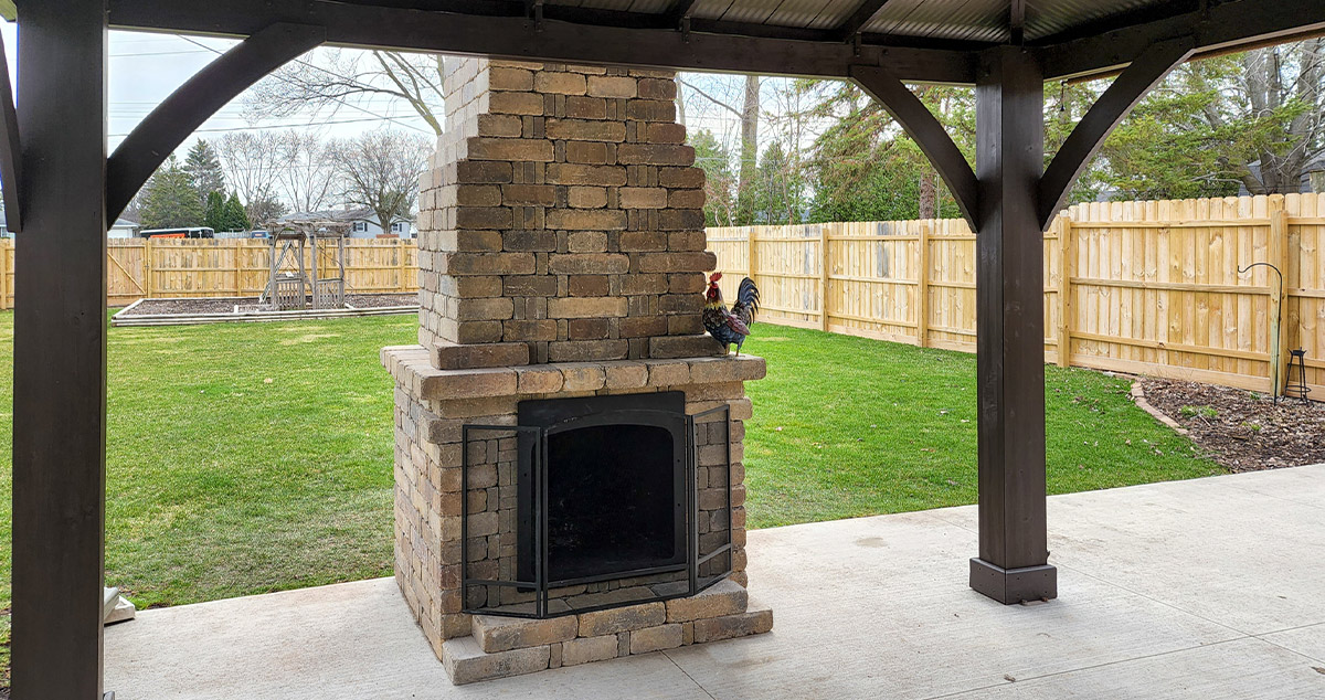 Patio deals fireplace store