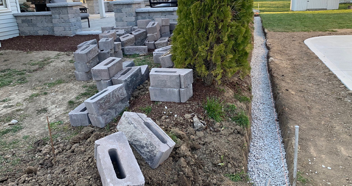 Patio Retaining Wall Project By Brett At Menards® 9350