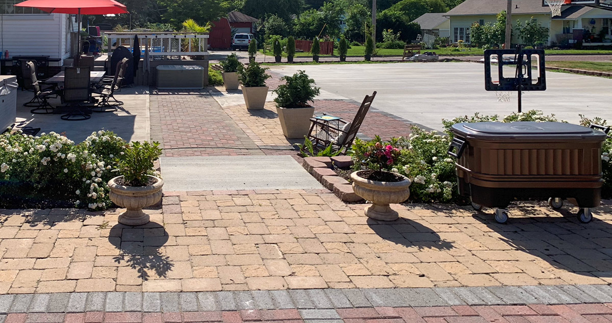 Patio & Basketball Court Project by Corrie at Menards®