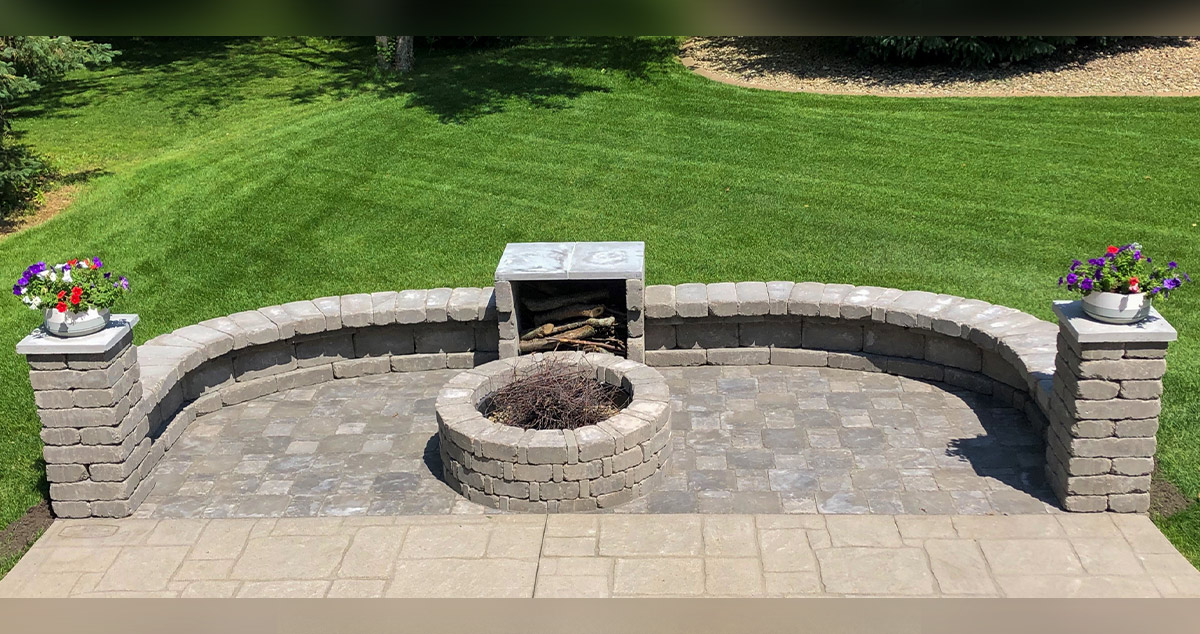 Paver Fire Pit & Patio Extension - Project by Greg at Menards®