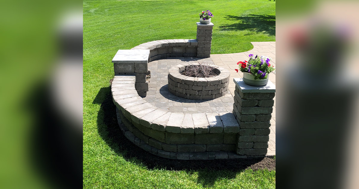 Paver Fire Pit & Patio Extension - Project by Greg at Menards®