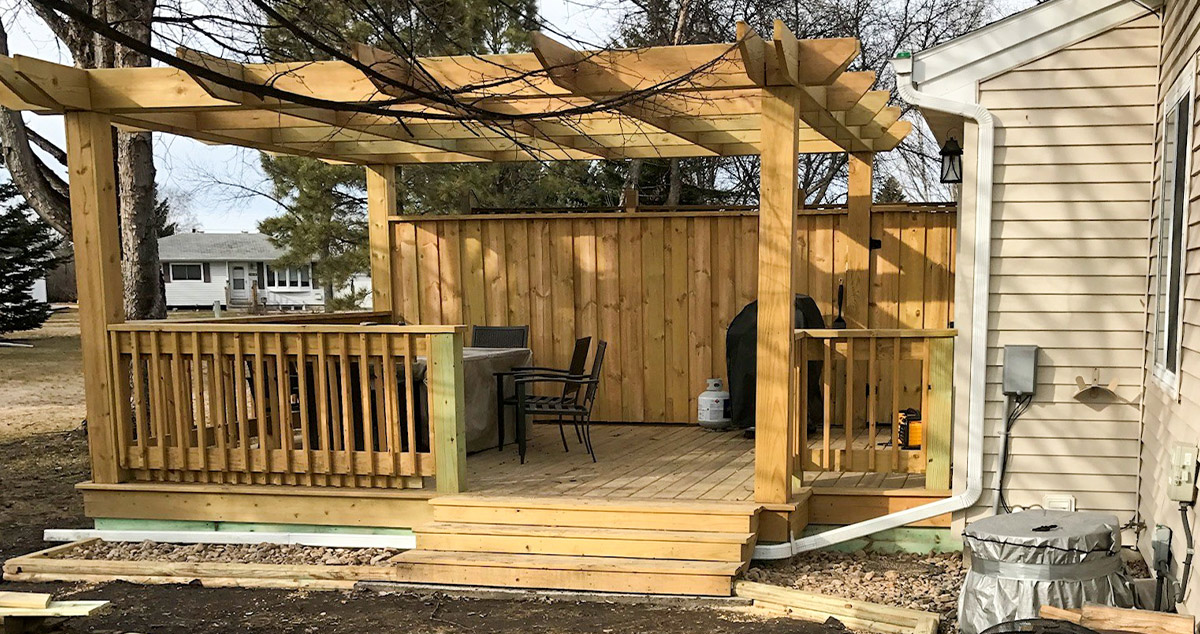 Pergola Privacy Deck Project by Brenton at Menards®