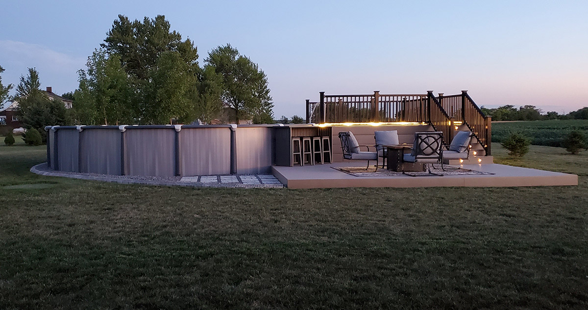 Pool Deck with Bar - Project by Michael at Menards®