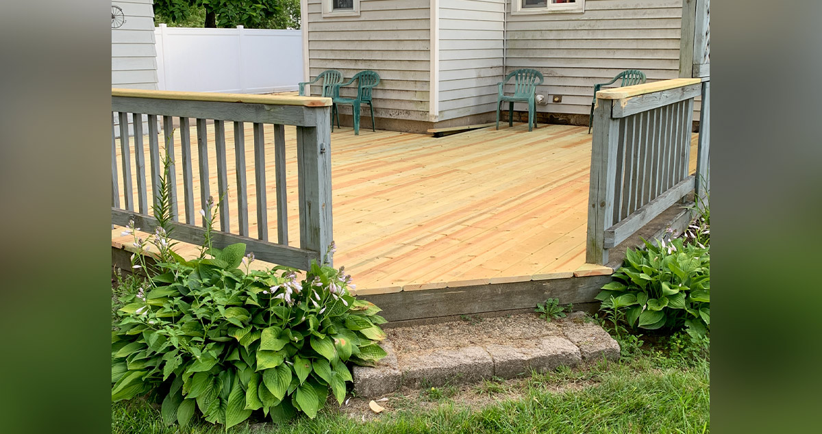 Refinish Deck Floor Project by Joanne at Menards®