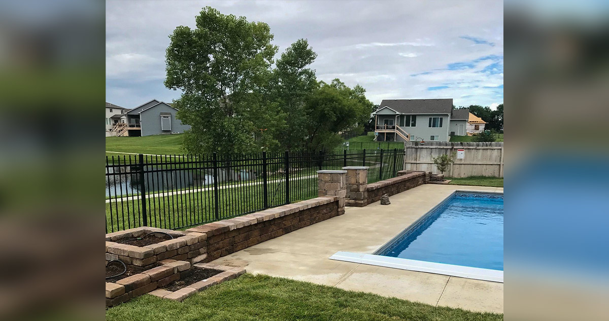 Resort Pool Wall Project by Gaile at Menards