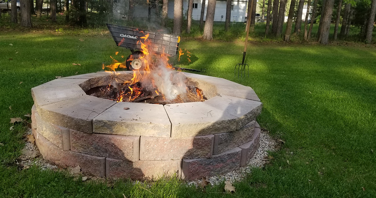 Retaining Wall Block Fire Pit - Project by Mike at Menards®