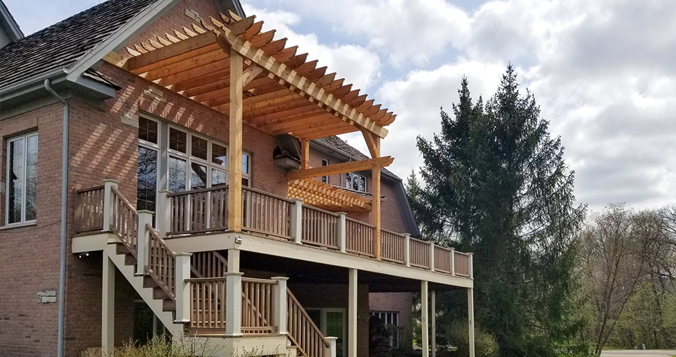Rough Sawn Cedar Pergola Project by Jerry at Menards®