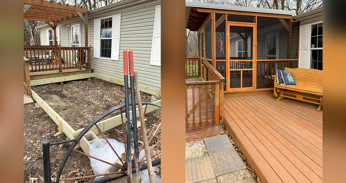 ScreenedIn Porch & Patio Project by Sandra at Menards®