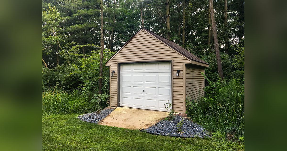 Shed with Concrete Ramp Project by Justin at Menards®