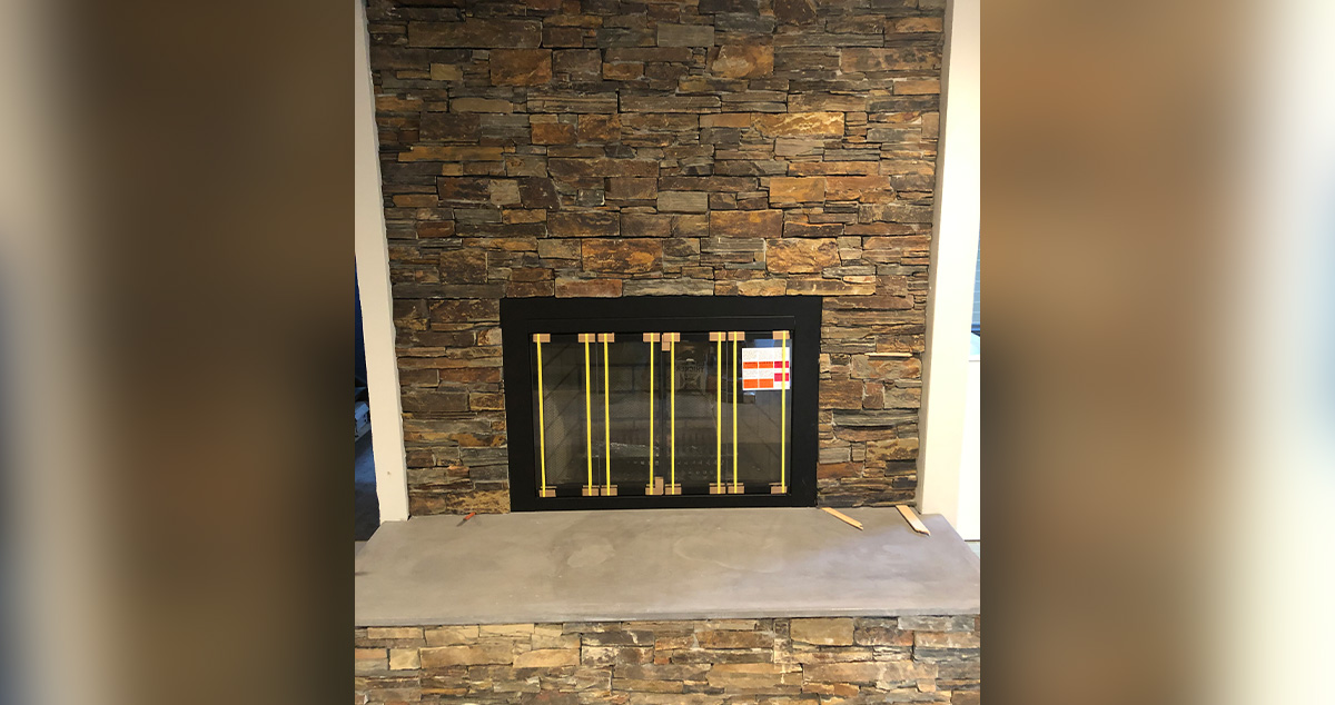 Stone Veneer Fireplace Update Project by Greg at Menards®