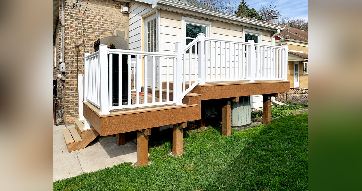 Two Level Deck Project By Aaron At Menards   1 