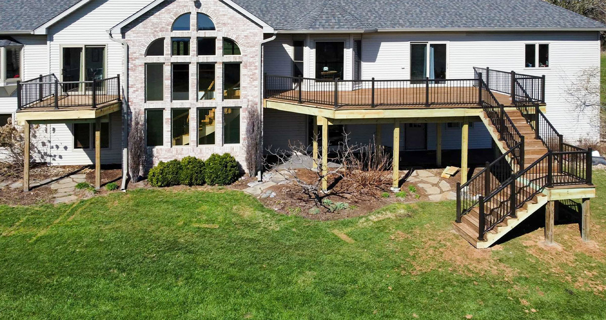 Two Second Story Decks Project by Darick at Menards®