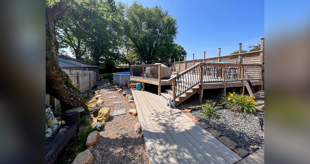 Two Terrace Deck with Pool Project by Austin at Menards®