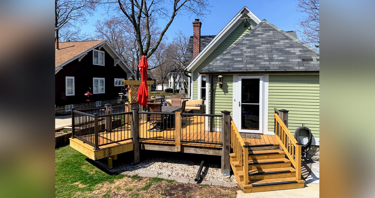 Updated Deck with Grilling Space & Arbor Project by Tracy at Menards®