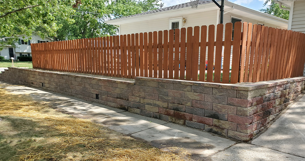 Updated Retaining Wall Project by Dustin at Menards®