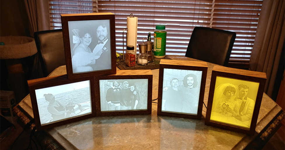 Oak Lithophane Frames Project by Keith at Menards®