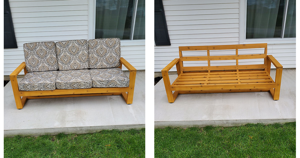 Outdoor Sofa Project by Robert at Menards®
