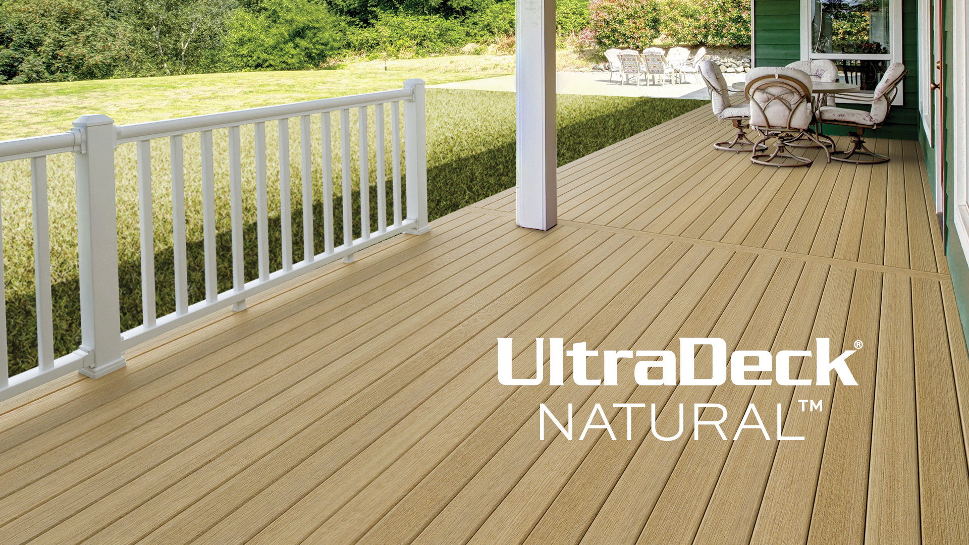 UltraDeck® Natural™ 12' Reversible Composite Decking at Menards®