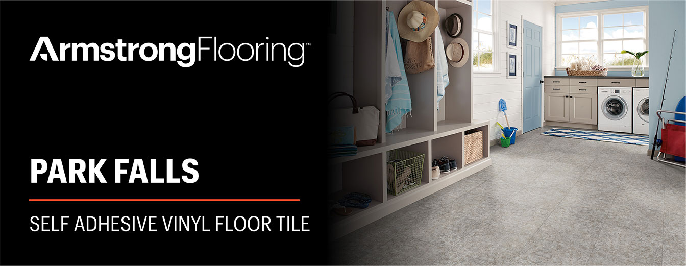 Armstrong® Flooring Park Falls Moon Light 18 x 18 Self-Adhesive Vinyl Tile Armstrong® Flooring Park Falls Moon Light 18 x 18 Self-Adhesive Vinyl Tile