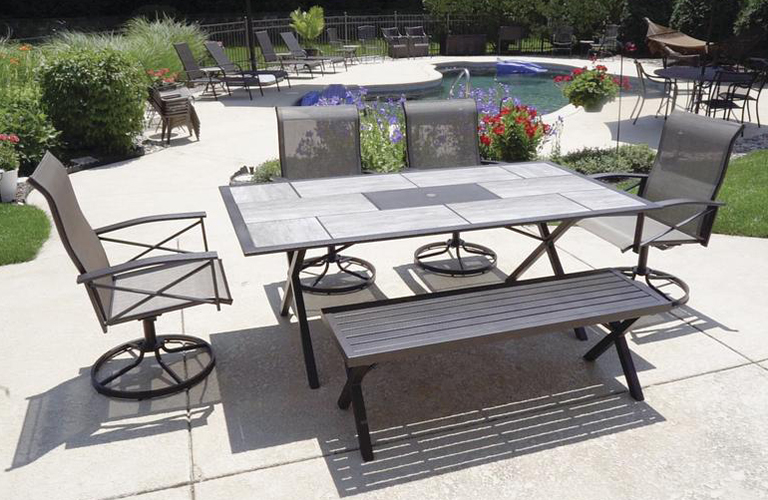 Backyard Creations Northfield 6 Piece Dining Patio Set at Menards