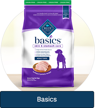 Blue basics sale puppy food