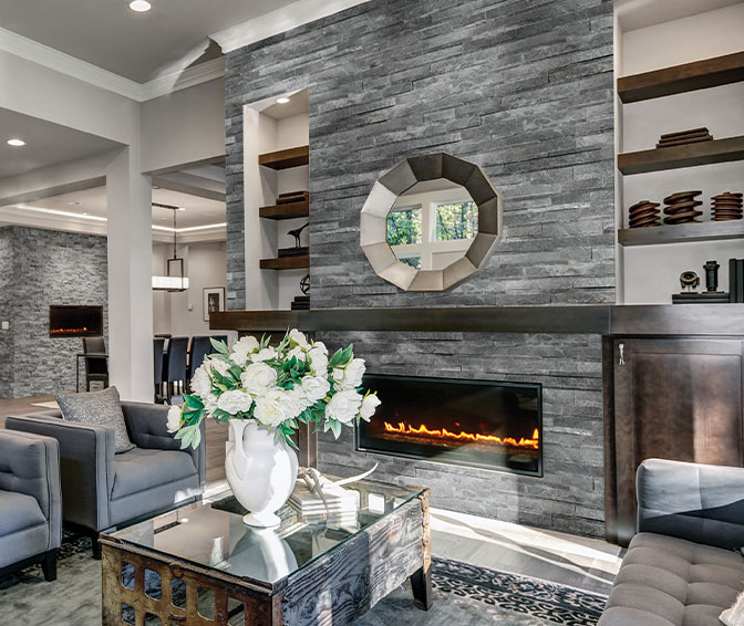 Ellis + Fisher Smoky Quartz Ledger Stone Veneer Siding Panel (5.8