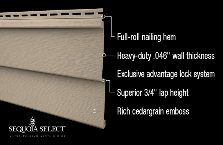 Sequoia® Select Double 4 x 12' 6 Harbor Bay Vinyl Siding at Menards®