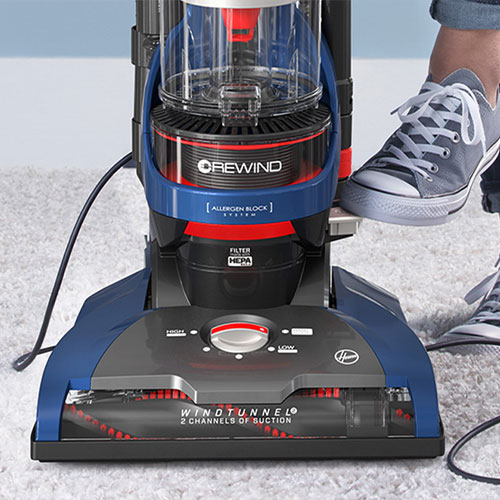 Hoover windtunnel 2 whole house rewind bagless corded store upright vacuum