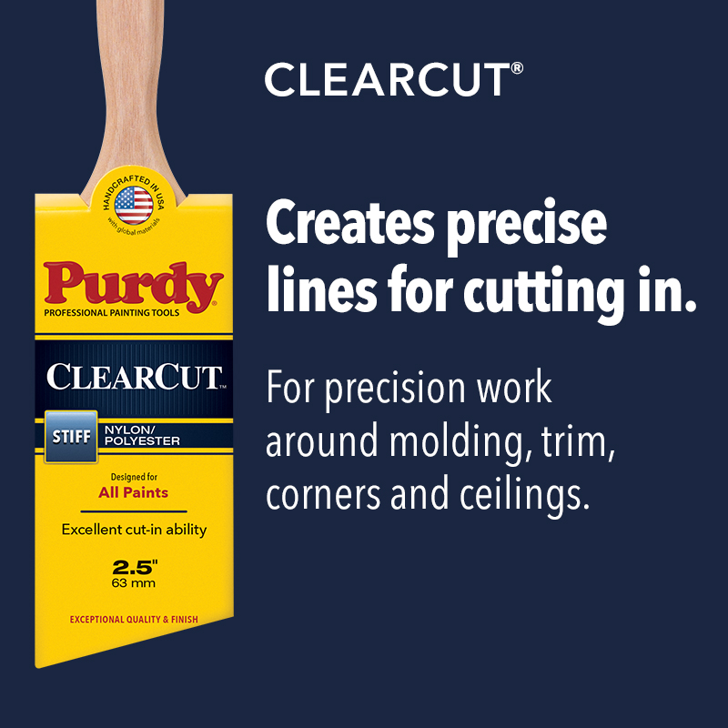 Purdy ClearCut Elite Glide 3 In. Angular Trim Paint Brush