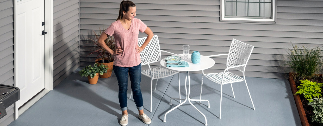 Concrete Floor Paint Battleship (Rust-Oleum® Satin Sand Concrete