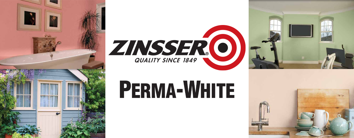 Zinsser® PERMA-WHITE® Mold & Mildew-Proof™* Exterior Paint Product Page