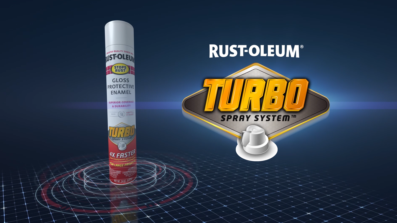 Rust-Oleum Stops Rust 24 oz. Turbo Spray System Gloss White Spray