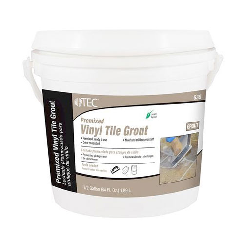 TEC Skill Set Bright White Vinyl Tile Grout White Acrylic Premix Grout  (32-oz) in the Grout department at