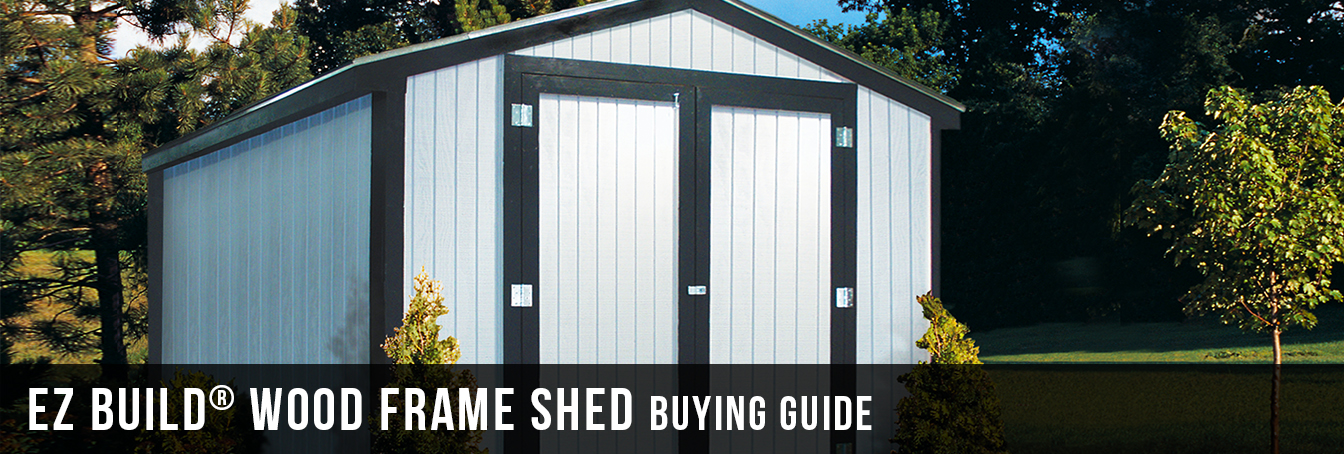 EZ Build® Wood Frame Sheds Buying Guide at Menards®