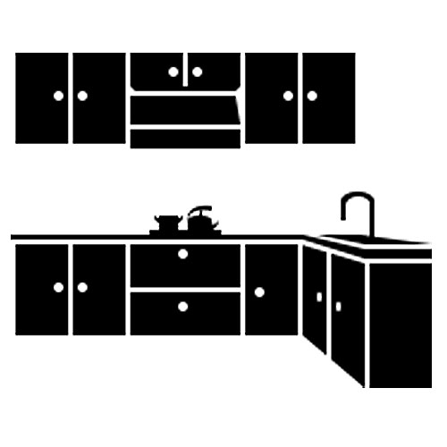 Dakota Closets™ 11-5/8" W White Closet Shelf  - 2 Pack
