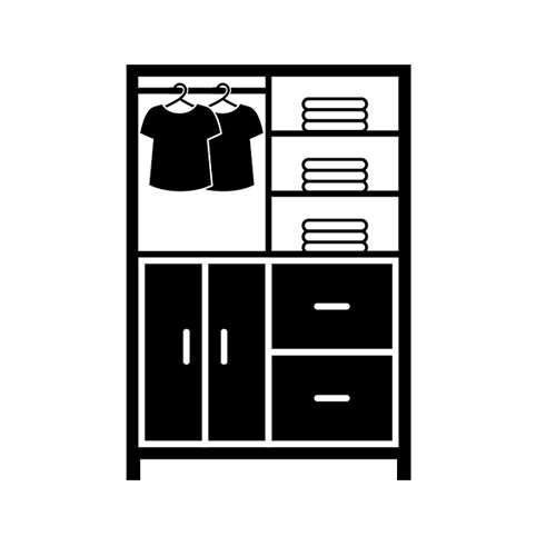 Dakota Closets™ 11-5/8" W White Closet Shelf  - 2 Pack